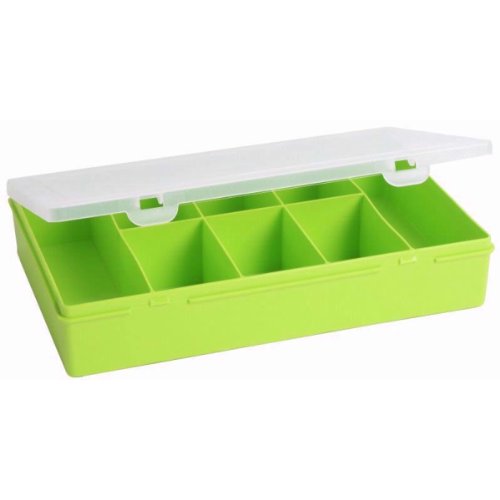 Wham 12846 Sortierbox 3.01, 8 Fächer, 29 x 19 x 5,5 cm, lime