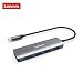 Produktbild Lenovo USB C Hub, 4-Port USBC to USB 3.0 Adapter, Ultra Slim USB C Daten Hub kompatibel für USB C Geräte