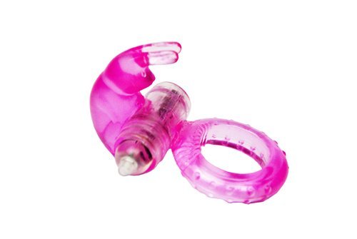 Anillo Vibrador Pene Ajustable Para Parejas, Forma de Conejito Estimulante Para El Clítoris, Material de Silicona, Hipoalergénico, de Libid Toys