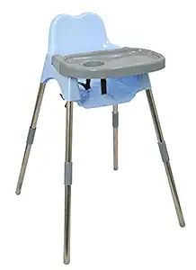 Esquire Luna Baby Dining High Chair with Tray, Light Blue