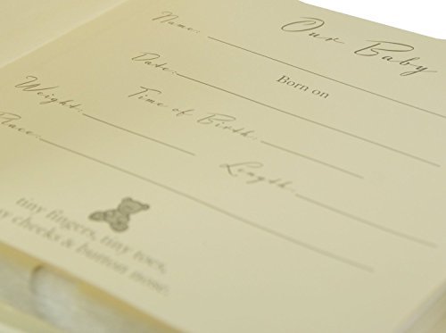 Baby photo album gift with 3D icons holds 80 6" x 4" photos