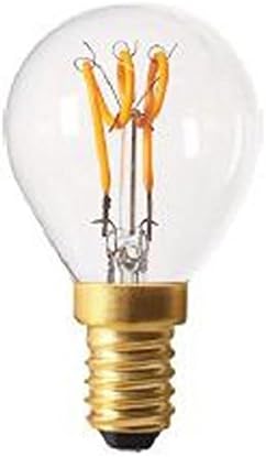 Girard Sudron 716615-LED 45mm Golfball C45 LED Looped Filament Lightbulb Lamp, E14 (SES Small Edison Screw Cap), Clear, Warm White, 110 Lumens, 2 W