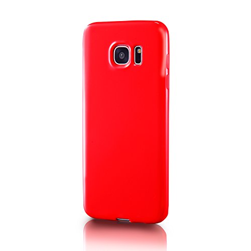 Funda para Samsung Galaxy S7 Edge extremamente fina resistente a ara azos con parachoques de gel TPU cubierta suave y protectora de silicona rojo oscuro reviews Funda para Samsung Galaxy S7 Edge extremamente fina resistente a ara azos con parachoques de gel TPU cubierta suave y protectora de silicona rojo oscuro