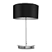 Produktbild SPARKSOR Nachttischlampe Modern Black Fabric Light Shade Schreibtischlampe für Schlafzimmer Wohnzimmer Hotel, Büro, Bibliothek
