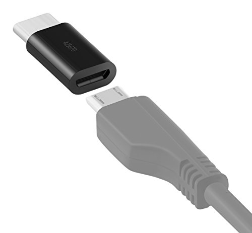 2x mumbi Adapter USB 3.1 Typ C (Stecker) auf Micro USB (Buchse) in schwarz - 5