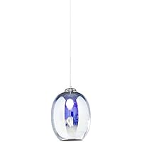 Kare Lámpara Colgante, Transparente, 40 x 40 x 110 cm