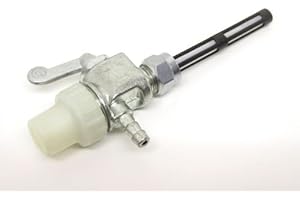 STREETPARTS24 Benzinhahn M12x1 mit Wasserabscheider passend für Hercules Prima, Zündapp Bergsteiger, Puch Maxi & Co. – Universeller Kraftstoffhahn passend für Mofa, Moped & Mokick mit 12mm Gewinde
