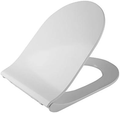 Nakey Toilet Seat Premium Toilet Hygiene Seat Bidet with Cover with Quick-Release, White - Soft Close, Easy Cleaning &amp; Change Hinges, Fits Most Manufacturers' Toilets (U)