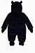 Kanz Unisex Baby Overall m. Kapuze + abnehmbaren Fäustlingen 0003508 Hooded Long Sleeve Snowsuit, Blue (dress Blue Blue 3043), 3-6 Months (Manufacturer size: 68)