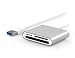Produktbild Nino Aluminium USB 3.0 Portable Kartenleser für SDXC, SDHC, SD, MMC, RS-MMC, Micro SDXC, Micro SD, Micro SDHC Karte, UHS-I Karten, CF-Karten Silber