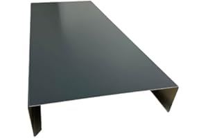 HANDEL HOFFMANN Mauerabdeckung 2 m lang Aluminium farbig 0,8 mm (klein, Anthrazit RAL 7016)