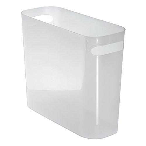 InterDesign 93066EU Una Papierkorb, 25,5 cm, frost