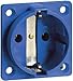 Produktbild ABL Sursum 1461300 Type F (Schuko) Blue socket-outlet – socket-outlets (50 mm, 50 mm)