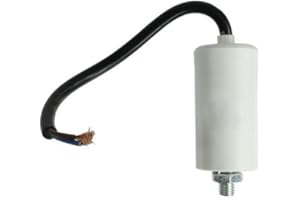 SPARES2GO Universal Microfarad Run Start Motor Capacitor MFD 3UF Flying Lead Cable Connector (400V, 450V, 500V)