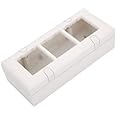 AGASTRIYA Plastic Eco Friendly High Durability Modular Surface Gang Box Module 6, White