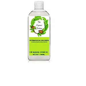 THE ORGANIC FACTORY-Cetrimonium chloride (cetyltrimethylammonium chloride) CTAC used in hair conditioners and shampoos, as a conditioning agent (200ML)