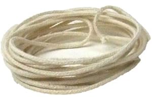 THE NORFOLK CANDLE COMPANY Oil LAMP Round & FIBREGLASS CORED Wick - 3mm X 3 METRES