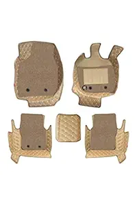 Elegant Royal 7D Car Mats Compatible with BMW GT 630I (Beige)