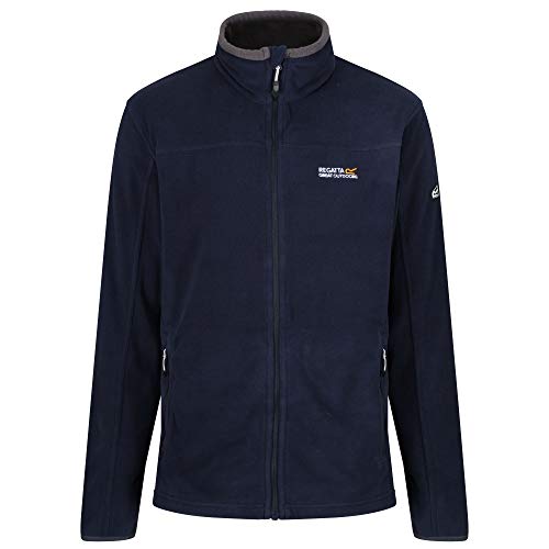 Regatta Stanton II - Chaqueta de Forro Polar para Hombre, Hombre, Stanton II, Gris y Azul Marino
