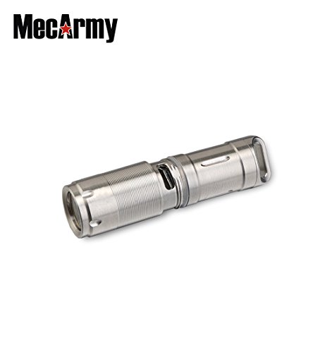 MecArmy Illumine X-1 die weltweit kleinste USB Schlüsselbundlampe mit 130 Lumen für 10180er Akku , Mini-Taschenlampe. - 6