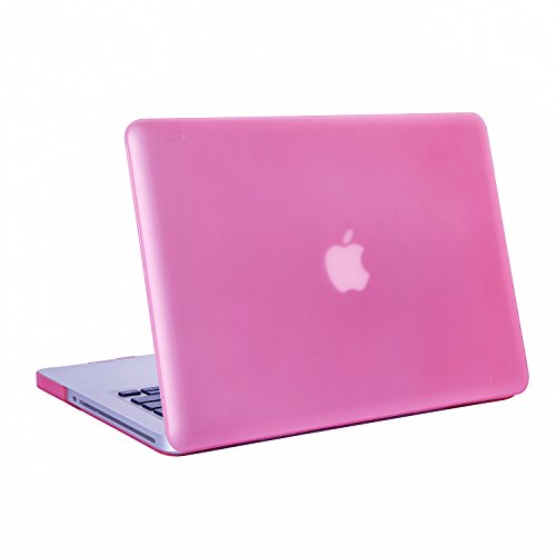 RYGOU Macbook Pro 13 Hülle, 4 in 1 Matte Plastik Hartschale Tastaturschutz Screen Shell Anti-Staub-Stecker für Macbook Pro 13,3 Zoll mit CD / DVD-Laufwerk Modell: A1278 - 4