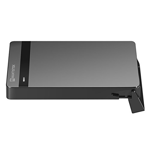 MantisTek Hard Drive Disk HDD 2.5 Inch USB 3.0 Ultra Slim Externes Gehäuse mit usb 3.0 Kabel optimiert für 9,5mm 7mm 2,5“ SATA HDD und SSD, Unterstützung für UASP SATA III, Tools-frei - 6