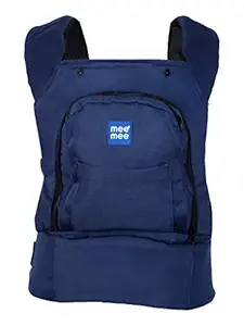 Mee Mee Light Weight Baby Carrier (Lightweight Breathable, Navy Blue)