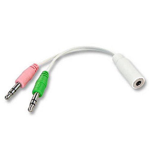 LINDY Adapterkabel iPhone/iPad/HTC....4Seg. Headset amPC 3.5mm 4 Segment F/2x 3.5mm M /nicht Nokia/Samsung