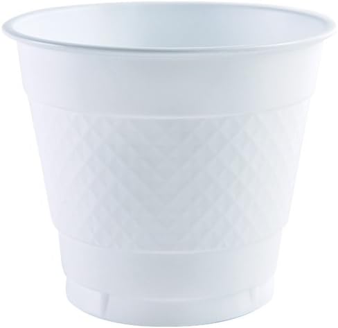 Party Dimensions 80881 18 Count Plastic Cup, 9-Ounce, White