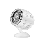 ❤ Material ❤ abdominales Y56(TM) PortáTil Creative Desktop Turbine Intelligence Fan USB de Carga de Doble Hoja