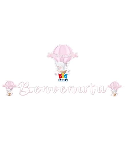 Ghirlanda 'Benvenuto A Casa' Per Baby Shower – Personalizzabile Con Nome, Blu O Rosa - 4