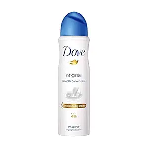Dove Original Deodorant For Women, Antiperspirant Body Spray For Long Lasting Odour Protection, Skin Friendly Deo, Alcohol Free, Paraben Free, 150 ml