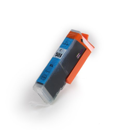 5er Set – kompatible Tintenpatronen zu CANON PGI-550 XL / CLI-551 XL – geeignet für CANON Pixma iX6850 / iP7250 / iP8750 / MG5450 / MG5550 / MG6350 / MG6450 / MG7150 / MX725 / MX925 - 4