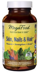MegaFood, Skin, Nails & Hair, 90 Tablets