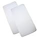 Produktbild BabyPrem Reisebettchen Kinderbettchen Spannbettlaken Baumwolle 95 x 65 cm 2 WEIß