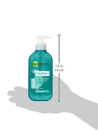 GARNIER Hautklar Anti-Pickel Wasch Gel / tägliche Gesichtsreinigung für sichtbar reinere Haut – anti bakteriell + dermatologisch getestet, 1er Pack – 200 ml - 4