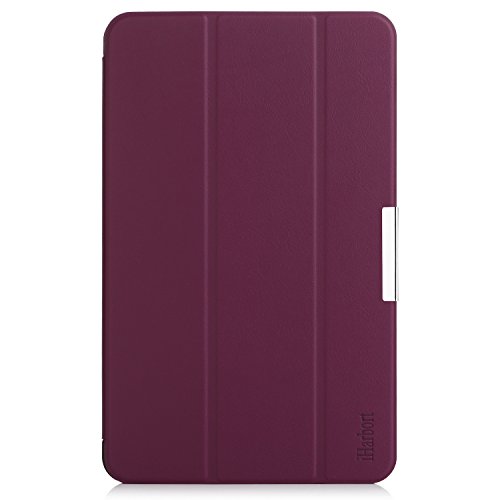 iHarbort® Premium Hülle für Samsung Galaxy Tab A 10.1 (SM-T580/T585) – Samsung Galaxy Tab A 10.1 hülle Etui Schutzhülle Case Cover Holder Stand mit Smart Auto Wake / Sleep-Funktion (Lila) - 6