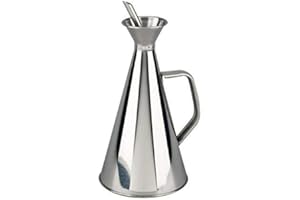 EM Home Aceitera con Tapon Vertedor Antigoteo Acero Inoxidable (250 ML)