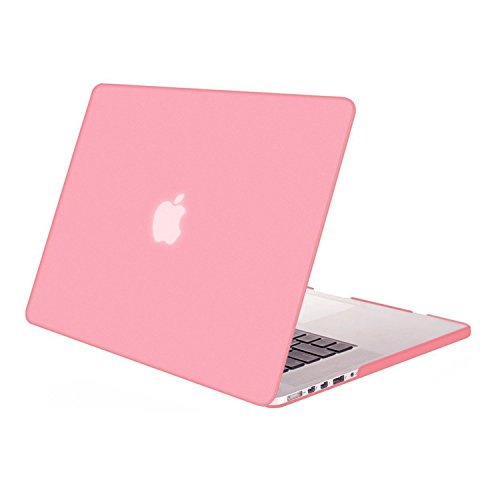 MOSISO Ultra Slim Plastik Hartschale Schutzhülle Hülle Snap Case für Macbook Pro 13 Zoll mit Retina Display NO CD-ROM Drive (A1502 / A1425), Rose
