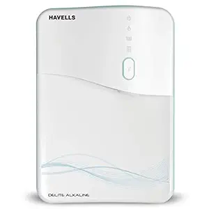 Havells Delite Alkaline 6.5 L Absolutely Safe RO+UV Purified with 8 Stages, Triple Protection SS Tank with UV LED Patented Alkaline Water Technology (White and Sky Blue)