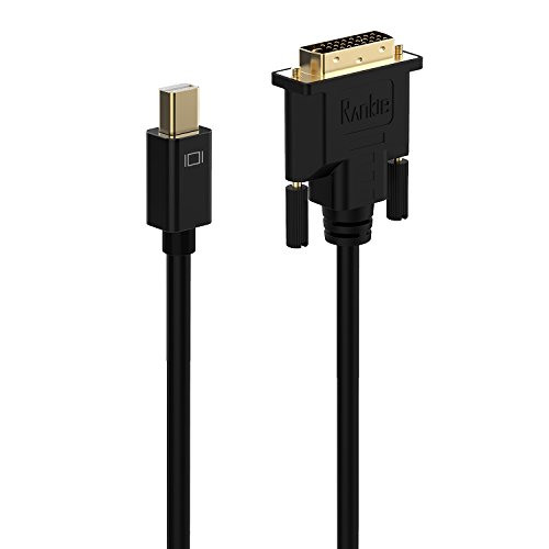 Mini DP auf DVI, Rankie 4.5m Gold Plated Mini DisplayPort (Thunderbolt-Port Kompatibel) zu DVI Kabel (Schwarz) – R1103D - 5