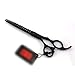 Produktbild LYDZ-Hairdressing tool 8,0 Zoll-Haustier-Zahn-Schnitt-Fisch-Knochen-Scheren-Hundelegale Schwarze Schere Friseurwerkzeug (Farbe : Schwarz)