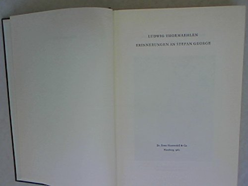 Erinnerungen an Stefan George