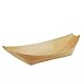 Papstar Fingerfood Schalen / Holzschalen 'Schiffchen' (50 Stück) aus Kiefernholz 'pure', 25 x 10 cm, Innen 14.5 x 8 cm, dekorative Schalen für Gastronomie, Buffets und Partys, #84419
