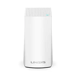 Linksys Velop WHW0101 Dualband AC1300 Mesh Wi-Fi 5 Router, MU-MIMO, Enhance Speed up to 1.3 Gbps and Coverage up to 1,000 sq ft, Parental Controls, 20 + Devices,Easy App Set up Pack of 1