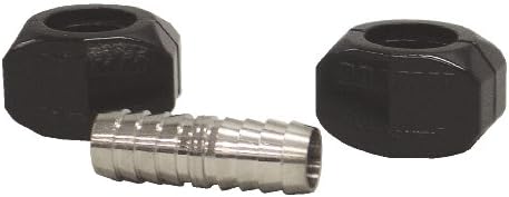 DRAMM22314 5/8-Inch Hose Splice Set with Nickel Plated Brass and Metal Clamps