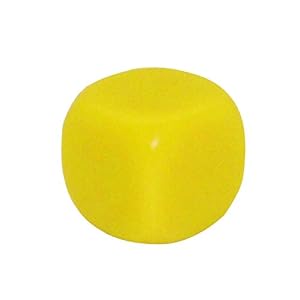 10 / 100Pcs 22MM Redondeado en Blanco Seis Dados echados a un Lado Que enseñan el Juego Creado de Sesources Que enseña los Cubos plásticos Cuatro Colores elegibles
