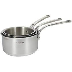 DE BUYER -3410.03 -lot de 3 casseroles milady ø16-18-20