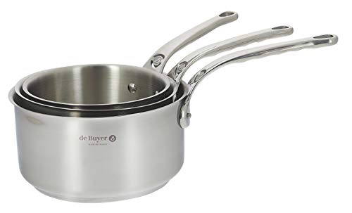 DE BUYER -3410.03 -lot de 3 casseroles milady ø16-18-20