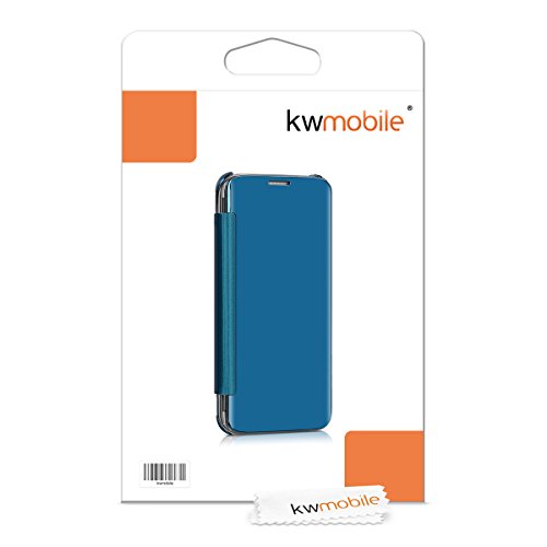 kwmobile Funda para Samsung Galaxy S7 Edge Case Espejo Estilo Libro - Carcasa con ptica de Aluminio - Cover Plegable en Azul Reflectante reviews kwmobile Funda para Samsung Galaxy S7 Edge Case Espejo Estilo Libro - Carcasa con ptica de Aluminio - Cover Plegable en Azul Reflectante
